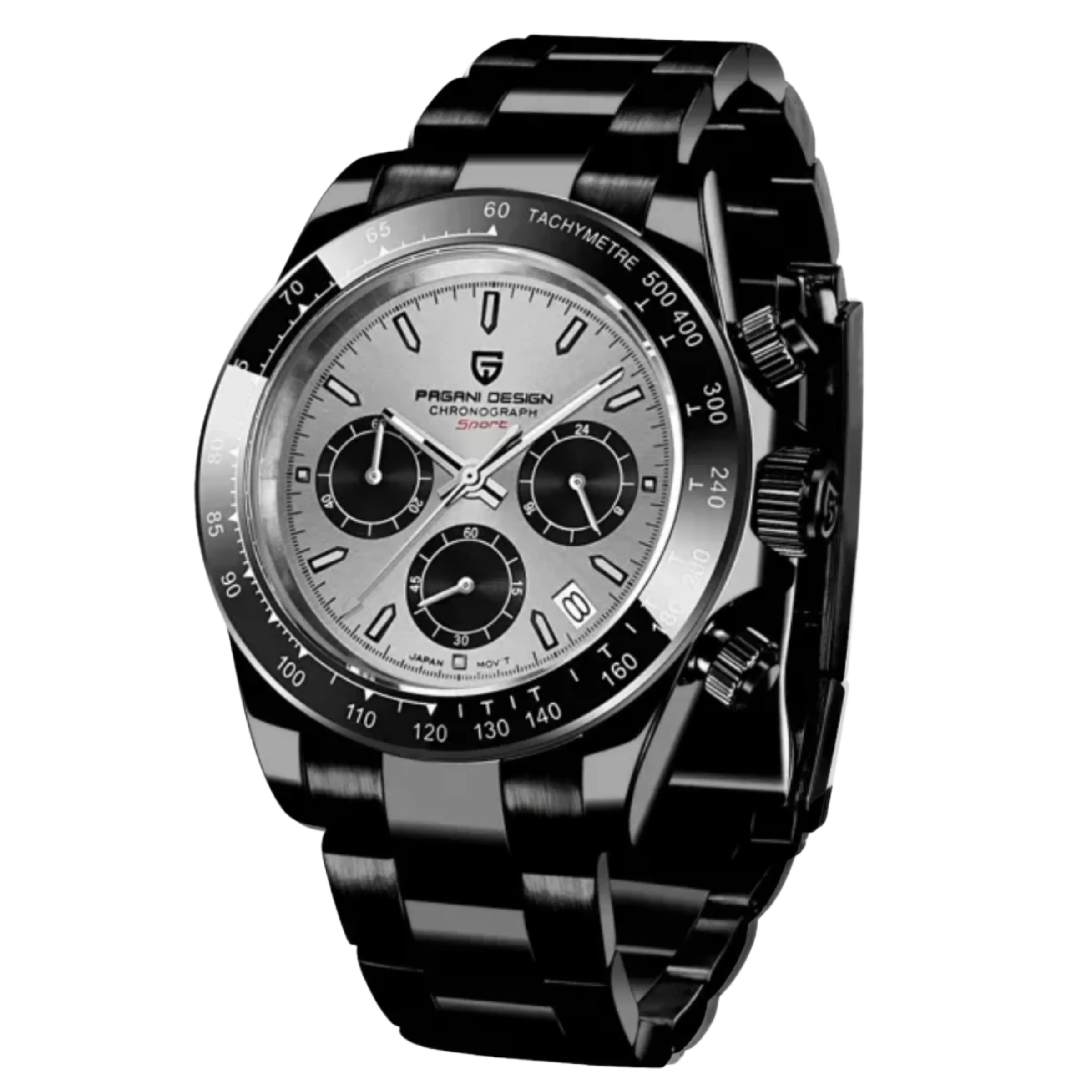 Stainless Steel Black Watch | Men's Black Watch | Pagani Design